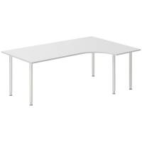 Skrivebord DNA, Lysgr&aring; 2000x1200 mm H&oslash;jre I-ben/Alugr&aring;