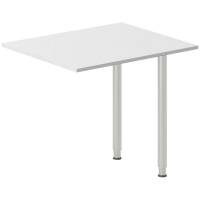 Skrivebord, tilbyg DNA Lys gr&aring; 800x600 mm I-ben Alugr&aring;