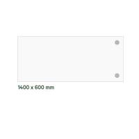 Skrivebord, tilbyg DNA Antracit 1400x600 mm I-ben Alugr&aring;