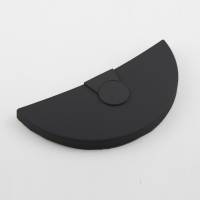 Endeafslutning til kabelholder Halfpipe, Sort