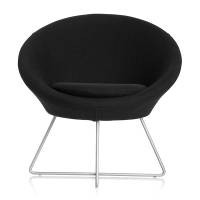 Stol Paris Sort med alugr&aring; ben