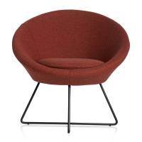 Stol Paris Rustr&oslash;d med sorte ben