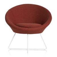 Stol Paris Rustr&oslash;d med hvide ben