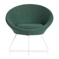 Stol Paris Petroleumsgr&oslash;n med hvide ben