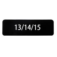 Nummerplade med 3 nummer pr. plade