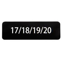 Nummerplade med 4 nummer pr. plade