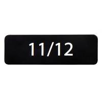 Nummerplade med 2 nummer pr. plade