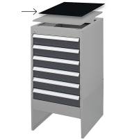 Gummim&aring;tte Skuffesektion bxd=535x665 mm