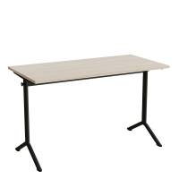 Bord Atlas 1130, 1200x600mm, lydd&aelig;mpende eg h&oslash;jtrykslaminat, sortolivent stel