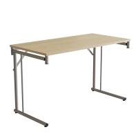 Klapbord Silhuett 1200x600mm,Birk laminat og alugr&aring;t stel