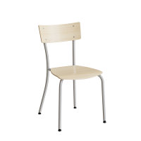 Stol Strong 111, Birk laminat, Alugr&aring;t stel