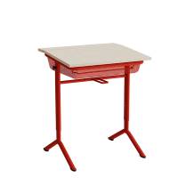 Elevbord Atlas 1128, 650x550mm, eg h&oslash;jtrykslaminat, r&oslash;dt stel