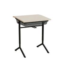 Elevbord Atlas 1128, 650x550mm, lydd&aelig;mpende eg h&oslash;jtrykslaminat, sortolivent stel