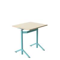 Elevbord Atlas 1132, 700x600mm, lydd&aelig;mpende eg h&oslash;jtrykslaminat, turkis stel