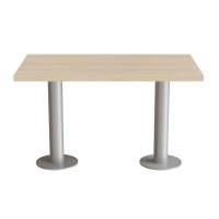 Bord Marie, 1200x700 mm, h&oslash;jde 720 mm, Massiv birk og alugr&aring;t understel