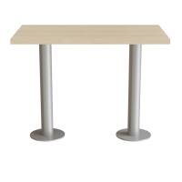 Bord Marie, 1200x700 mm, h&oslash;jde 1100 mm, Massiv birk og alugr&aring;t understel