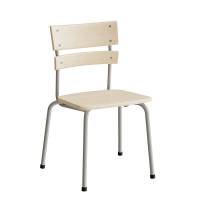 Stol Classic 151, massiv birk, alu stel