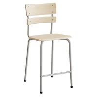 Stol Classic 156, massiv birk, alu stel