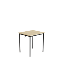 Elevbord 166 700x600 mm H&oslash;jde 720 mm Lydabsorberende birk laminat p&aring; sort understel