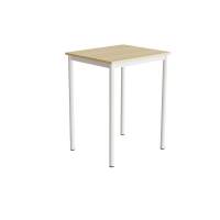 Bord Combi 200, 700x600 mm H&oslash;jde 900 mm Birk laminat p&aring; hvidt understel