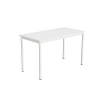 Bord Combi 200, 1200x600 mm H&oslash;jde 720 mm Hvid  laminat p&aring; hvidt understel
