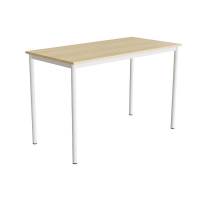 Bord Combi 200, 1400x700 mm H&oslash;jde 900 mm Birk laminat p&aring; hvidt understel