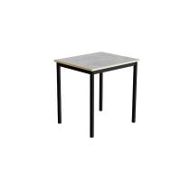 Bord Combi 200, 700x600 mm H&oslash;jde 720 mm Lys gr&aring; linoleum p&aring; sort understel