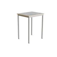 Bord Combi 200, 700x600 mm H&oslash;jde 900 mm Lys gr&aring; linoleum p&aring; alugr&aring;t understel