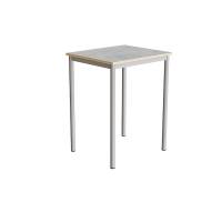 Bord Combi 200, 700x600 mm H&oslash;jde 900 mm Lys gr&aring; linoleum p&aring; alugr&aring;t understel