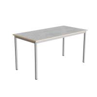 Bord Combi 200, 1400x700 mm H&oslash;jde 720 mm Lys gr&aring; linoleum p&aring; alugr&aring;t understel
