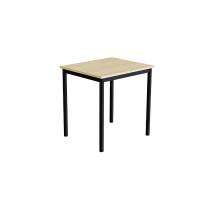 Bord Combi 200, 700x600 mm Højde 720 mm Lyddæmpende birk laminat på sort understel