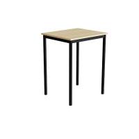 Bord Combi 200, 700x600 mm H&oslash;jde 900 mm Lydd&aelig;mpende birk laminat p&aring; sort understel