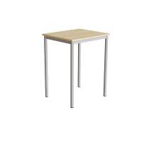 Bord Combi 200, 700x600 mm H&oslash;jde 900 mm Lydd&aelig;mpende birk laminat p&aring; alugr&aring;t understel