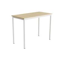 Bord Combi 200, 1200x600 mm H&oslash;jde 900 mm Lydd&aelig;mpende birk laminat p&aring; hvidt understel