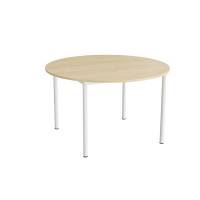 Bord Combi 206, &Oslash;1200 mm, h&oslash;jde 720 mm, birk laminat p&aring; hvidt stel