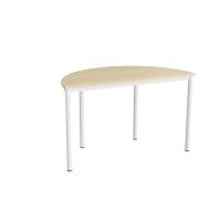 Bord Combi 209, 1200x600 mm h&oslash;jde 720 mm med birk laminat, hvid stel