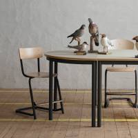 Bord Combi 209, 1200x600 mm h&oslash;jde 720 mm med birk laminat, alu stel