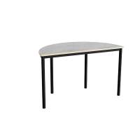 Bord Combi 209, 1200x600 mm h&oslash;jde 720 mm med lys gr&aring; linoleum, sort stel