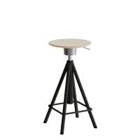 Taburet Atlas 2117, hvidpigm. egelaminat, s.oliven stel Vip H: 600-720 mm