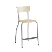 Stol Strong 250, Birk laminat, Alugr&aring;t stel