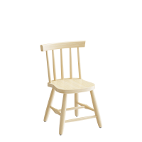 B&oslash;rnestol Enkel 3172, klarlakeret massiv birk, siddeh&oslash;jde 330mm