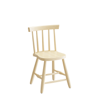 B&oslash;rnestol Enkel 3172, klarlakeret massiv birk, siddeh&oslash;jde 370mm