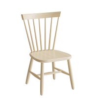 Stol Enkel 3173, klarlakeret massiv birk, siddeh&oslash;jde 370 mm