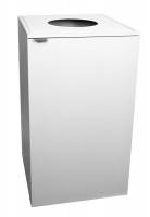 Kildesorteringsskab Diana Hvid pladetop rundt hul