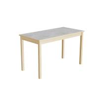 Bord Lovis 601, 1200x600 mm H&oslash;jde 720 mm med lysegr&aring; linoleum, birk understel