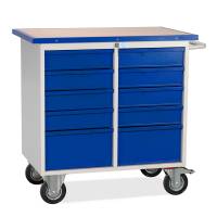 V&aelig;rkstedsvogn SMV 10 skuffer, RAL9002/5005