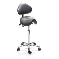 Sadelstol Polo S standard med rygl&aelig;n