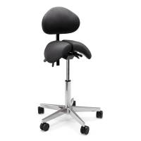 Sadelstol Polo Split standard med rygl&aelig;n