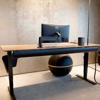 Kabelholder Halfpipe til bord, Sort 1500 mm