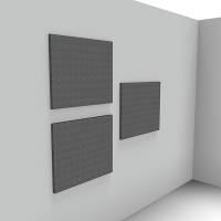 Lydabsorbent Sound Off EcoSUND V&aelig;g, 600x600x50 mm Gr&aring;, uden tekstil